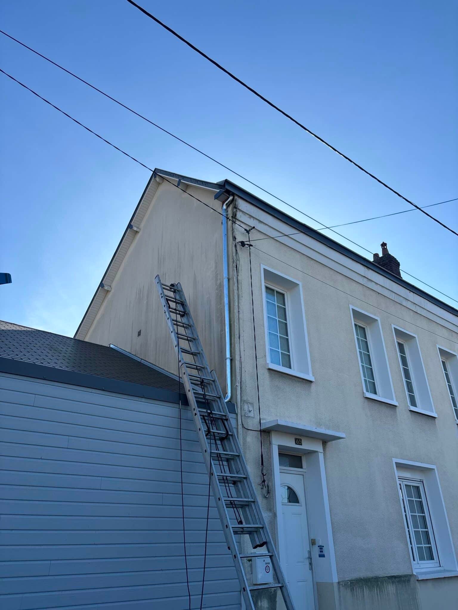Nettoyage de façade et gouttière à Montivilliers